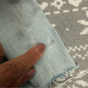 NWT Fidelity Coco Wide Leg Jeans Raw Hem Clearwater Blue‎ Size 26 Clean Girl thumbnail 9