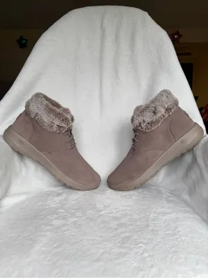 Skechers On-the-Go City 2 Winter Wishes Taupe Suede Ankle Boots 11 thumbnail 8
