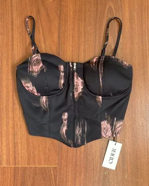 Cider Black Corset Top thumbnail 1