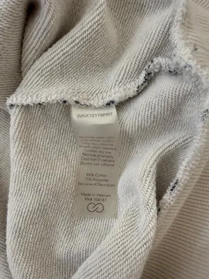 Calia by Carrie Cream & Black Dotted Sweatshirt Crew Neck Relaxed Fit thumbnail 11