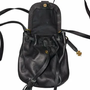Lucky Brand Black Leather Jordan Mini Crossbody Purse Bag Saddle Bag thumbnail 4