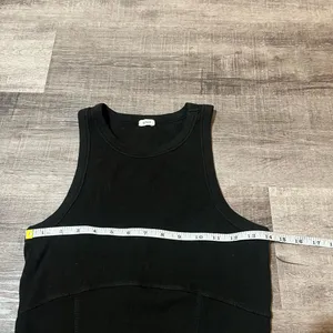 GARAGE Ribbed Garter Tank Top in Black thumbnail 5