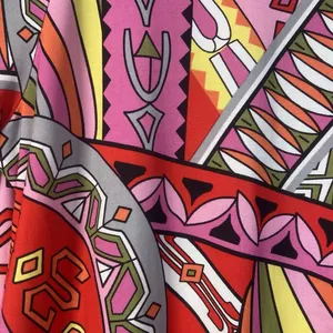 Muse Boston Proper Pink Orange‎ Geometric Shift Drop Waist Retro Dress 12 Light thumbnail 6