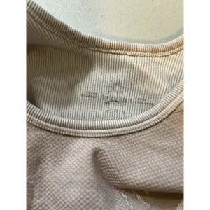 Aerie OFFLINE‎ Seamless Blush Pink Floral Sports Bra Size M thumbnail 4