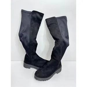 Dirty Laundry Black‎ Over The Knee Lug Sole Stretch Boot Womens Size 6.5 thumbnail 6