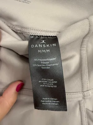 Danskin Taupe High Rise Pocket 7/8 Workout Leggings M thumbnail 6
