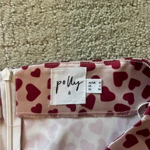 Princess Polly Red Heart Maxi Skirt thumbnail 4