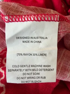 Paper Heart Red Linen Blend sleeveless mini dress size Large New With tags thumbnail 10