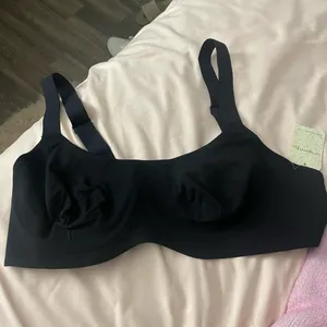 NWT FREE PEOPLE Bonded Underwire Bra in Black. Size Large thumbnail 6