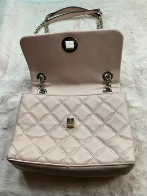 kate spade Quilted Shoulder Bag in Blush Pink with Gold Chain thumbnail 4