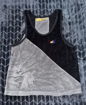 Aviator Nation Women's Glider Racer Tank Black Gray Size Small thumbnail 1