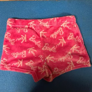 Barbie Ken Apparel Matel Hot Pink Logo Fleece Sleep Shorts with pockets size M thumbnail 3