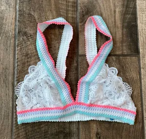 Free People Mika Lace Triangle Bralette thumbnail 9