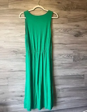 West Loop Green Jersey fabric dress thumbnail 4
