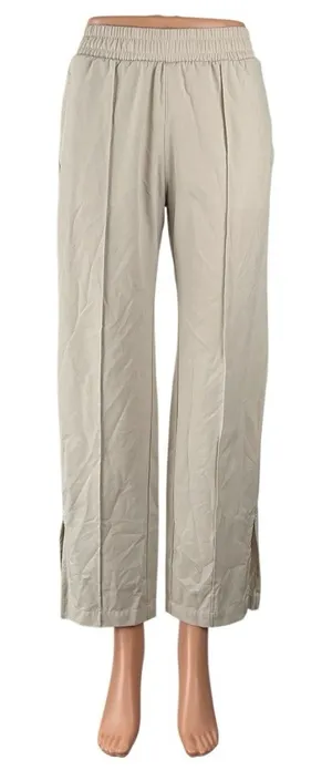 Abercrombie & Fitch Women's Cream Pull On Slit Wide Leg Trousers Pants Size XXS thumbnail 1