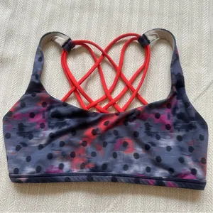 Lululemon Free To Be Wild Bra in Windy Blooms Regal Plum Multi/Alarming Size 6 thumbnail 1