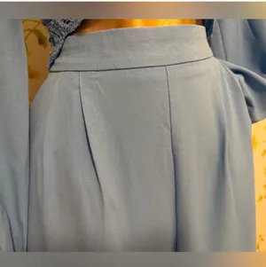 Nwt two piece wide leg pants and long sleeve matching top size M thumbnail 6