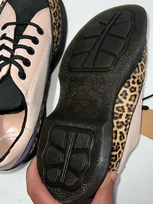 Dr. Martens Pink, Black and Leopard Platform Creepers thumbnail 6