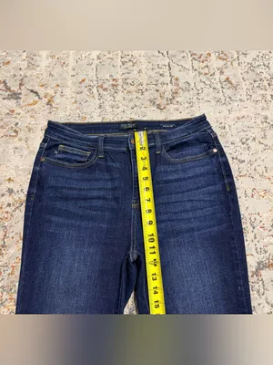 Judy Blue high rise dark wash skinny jeans size 11/30 thumbnail 6