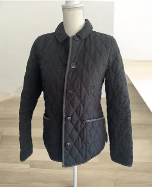 LL BEAN Vintage Black Quilted Jacket Size 0 thumbnail 1