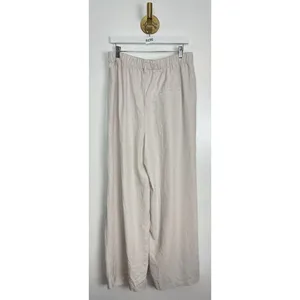 FREE PEOPLE Nothin' to Say Elastic Waist Pants in Champagne Dream Size Large thumbnail 9