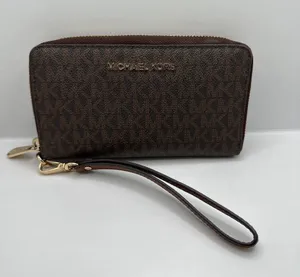 MICHAEL KORS Brown Signature Jet Set Wallet thumbnail 12