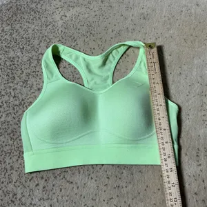 Gymshark Mesh Racerback Sports Bra Womens S‎ Green Neon Activewear Molded Cup thumbnail 2