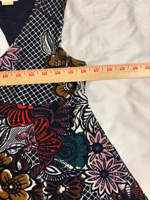 Maeve Anthropologie Floral Swing Dress Size Large Boho Print Sleeveless thumbnail 4
