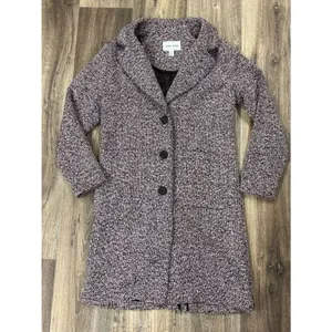 Tribal Jeans Boucle Duster Pink Lady Coat Women’s Small thumbnail 2