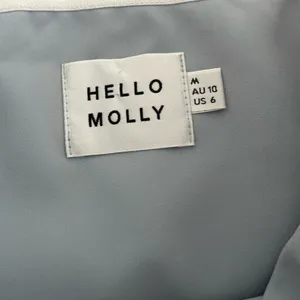 Hello Molly Mimosa Time Spring Summer Polka‎ Dot Dress Ruffle Womens 6 Strapless thumbnail 2