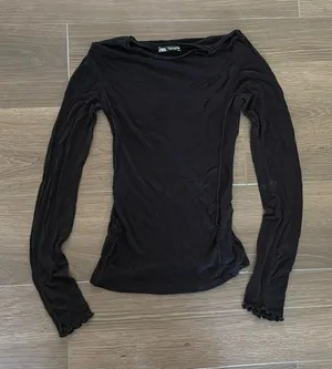 Zara black long sleeve top thumbnail 1