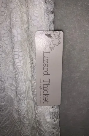 Lizard Thicket White Lace Dress thumbnail 3