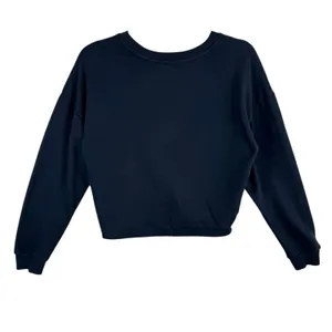 Cut & Paste Black‎ Floral Astrology Planets Cropped Pullover Sweatshirt Medium Black thumbnail 3