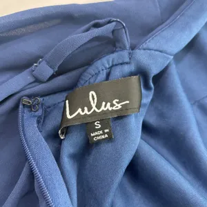 Lulus Mythical Kind of Love Dark Blue Maxi Dress Open Back Formal Gown Small thumbnail 5