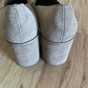 JOIE Wevenly Suede Block Heel Shoe Tan Slip On Chunky Square Toe Loafer size 9.5 thumbnail 6