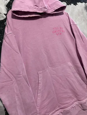 Divided Pink Puff Print Tell Me Something New Hoodie thumbnail 5