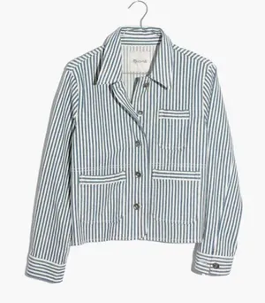 Madewell WorkWear Pinstripe Jacket thumbnail 1