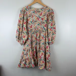 Marine Layer Scarlett Mini Dress Size Medium Women's Colorful V neck thumbnail 5