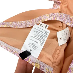 NWT J. Crew Eco Plunge One Piece‎ Swimsuit Beach Paisley Peach Size 12 thumbnail 11