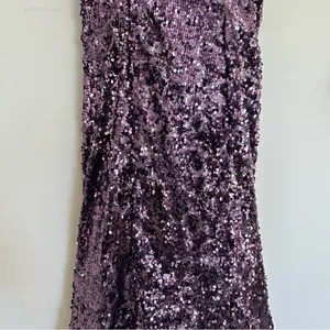Cinderella Divine Purple‎ Strapless Sequin Beaded Corset Back Long Gown Dress 4 thumbnail 7