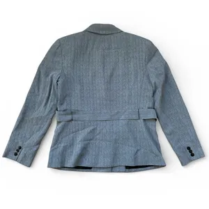 80's Vintage Renfrew Grey Herringbone Tweed Two Piece Blazer and Pants Suit thumbnail 4