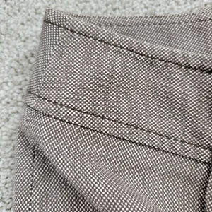 Ann Taylor Womens Dress Pants 12 Brown Textured Wide Leg Career Ankle Trouser thumbnail 4