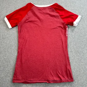 Washington Capitals Mitchell & Ness Tee Shirt Women's LG V-Neck Distressed Retro thumbnail 9