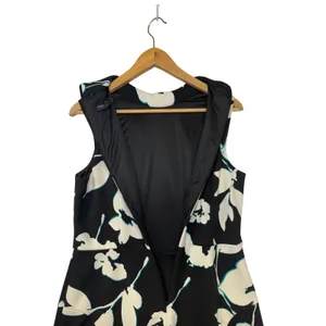 Maggy‎ London Womens Floral Mock Neck Sleeveless Midi Dress Black White Size 10 thumbnail 13