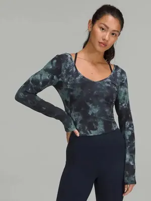 Lululemon Align Long Sleeve Shirt Size 2 in Diamond Dye thumbnail 1