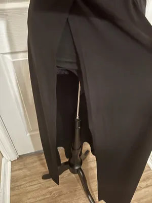 Sexy black maxi evening cocktail dress thumbnail 8