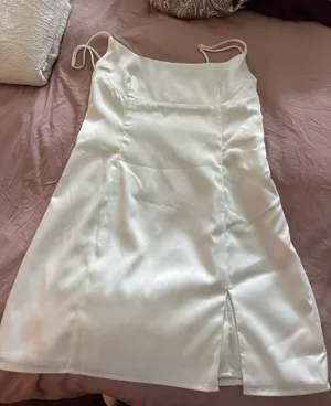Beginning Boutique White Silk mini dress  thumbnail 1