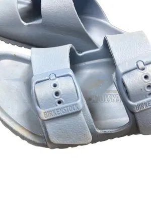 Birkenstock womens blue slip on designer casual sandals sz 33/3.5 SKU 10-520 thumbnail 4