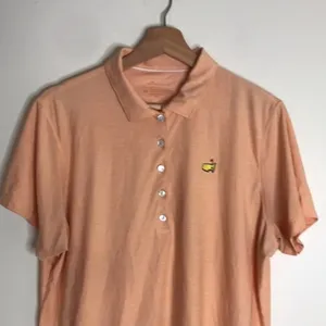 Peter Millar‎ Women's Masters Golf Polo Short Sleeve Sun Protection Peach XL thumbnail 3