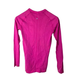 Lululemon swiftly long sleeve shirt pink women's size 6 thumbnail 2